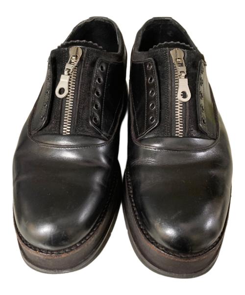 foot the coacher（フットザコーチャー）foot the coacher (フットザコーチャー) GLOXI ZIP SHOES レザーシューズ ブラック サイズ:7の古着・服飾アイテム