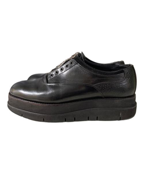 foot the coacher（フットザコーチャー）foot the coacher (フットザコーチャー) GLOXI ZIP SHOES レザーシューズ ブラック サイズ:7の古着・服飾アイテム