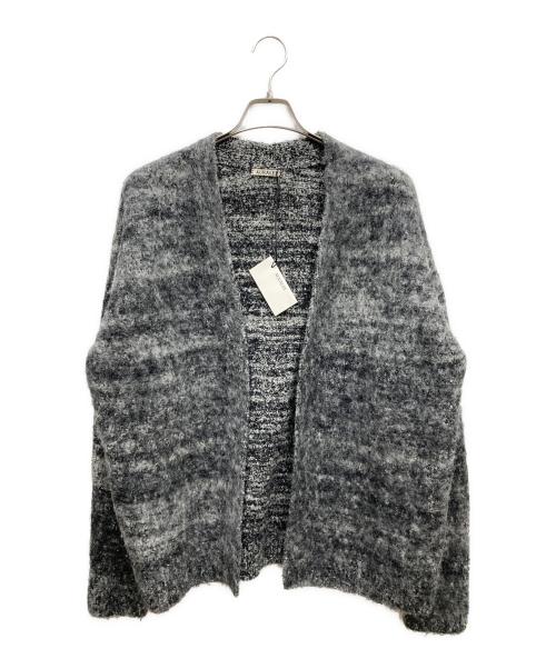 AURALEE（オーラリー）AURALEE (オーラリー) 20AW WOOL ALPACA FELT KNIT CARDIGANアルパカ混ニットカーディガン グレー サイズ:4の古着・服飾アイテム
