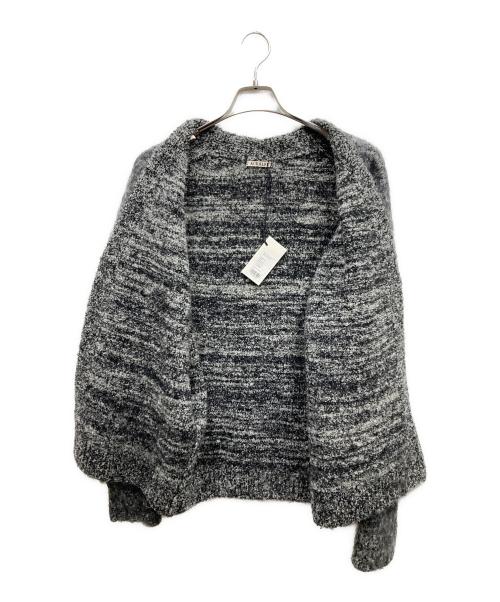 AURALEE（オーラリー）AURALEE (オーラリー) 20AW WOOL ALPACA FELT KNIT CARDIGANアルパカ混ニットカーディガン グレー サイズ:4の古着・服飾アイテム