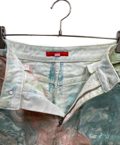 ECKHAUS LATTA（エクハウスラッタ）Eckhaus Latta (エクハウスラッタ) Wide Leg Jean デニムパンツ グリーン サイズ:30の古着・服飾アイテム