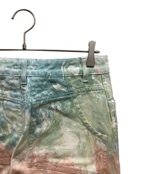 ECKHAUS LATTA（エクハウスラッタ）Eckhaus Latta (エクハウスラッタ) Wide Leg Jean デニムパンツ グリーン サイズ:30の古着・服飾アイテム