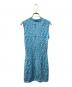 FENDI (フェンディ) ズッカ柄ノースリーブニットワンピース ブルー サイズ:SIZE 36：32000円