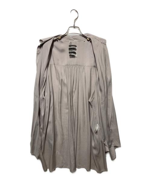 CHAOS（カオス）CHAOS (カオス) サンド レーヨン オーバー ロングシャツ ベージュ サイズ:freeの古着・服飾アイテム