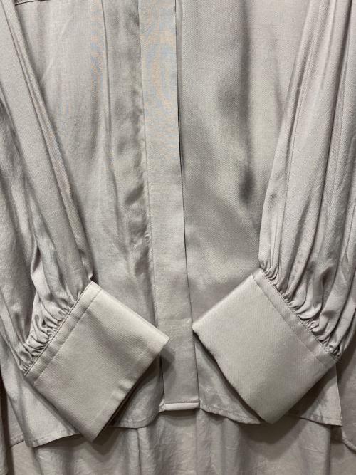 CHAOS（カオス）CHAOS (カオス) サンド レーヨン オーバー ロングシャツ ベージュ サイズ:freeの古着・服飾アイテム