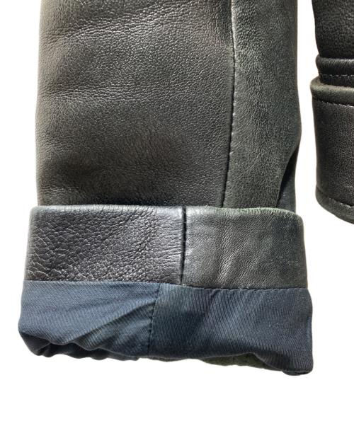 Acne studios（アクネ ストゥディオス）ACNE STUDIOS (アクネ ストゥディオス) MOCK PAW14 レザーライダースジャケット ブラック サイズ:34の古着・服飾アイテム