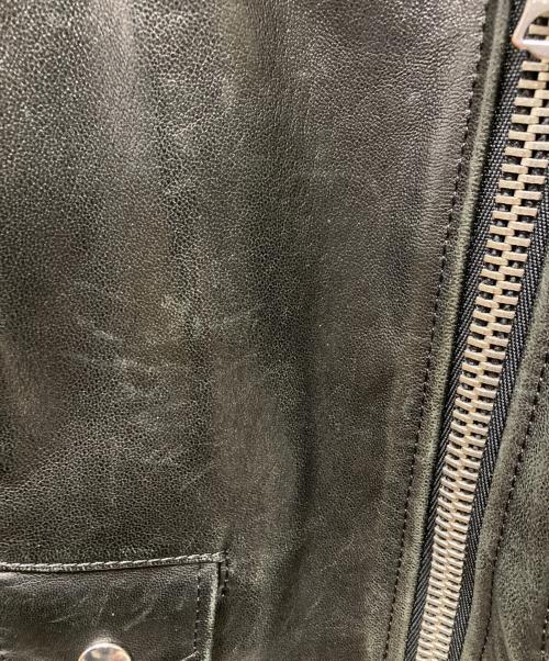 Acne studios（アクネ ストゥディオス）ACNE STUDIOS (アクネ ストゥディオス) MOCK PAW14 レザーライダースジャケット ブラック サイズ:34の古着・服飾アイテム