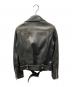 ACNE STUDIOS (アクネ ストゥディオス) MOCK PAW14 レザーライダースジャケット ブラック サイズ:34：20000円