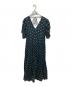 ne quittez pas (ヌキテパ) Cotton Dobby Stripe Flower Print Dress コットン ドビーストライプ フラワープリント ドレス ワンピース ブラック×グリーン サイズ:Free：15000円