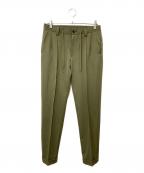 1piu1uguale3ウノピュウノウグァーレトレ）の古着「イージースラックスパンツ」｜グリーン