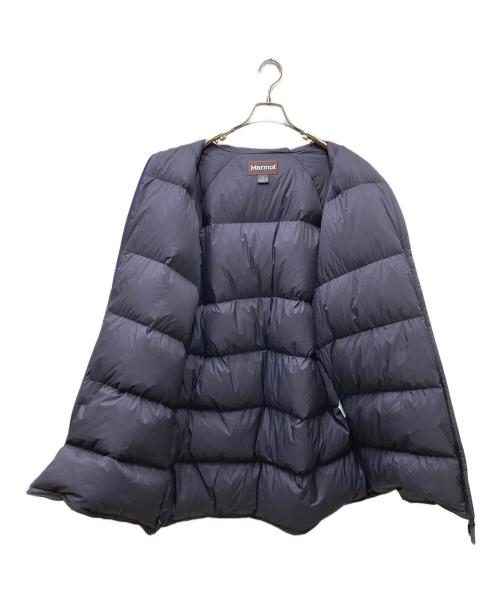MARMOT（マーモット）MARMOT (マーモット) 750FP Vertical Long Down Jacket ダウンジャケット ネイビー サイズ:Lの古着・服飾アイテム