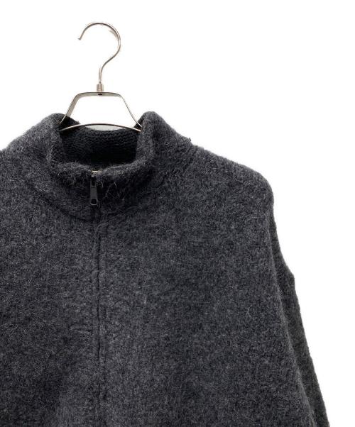 NOYN（ノイン）NOYN (ノイン) big collor zipup ジップカーディガン グレー サイズ:SIZE Freeの古着・服飾アイテム