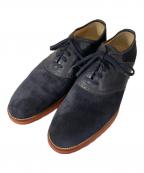 LOUIS VUITTONルイ ヴィトン）の古着「スウェード切替ドレスシューズ」｜ネイビー