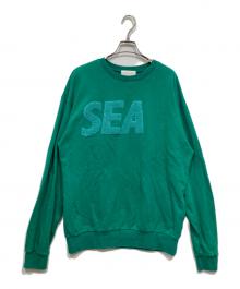 WIND AND SEA（ウィンダンシー）の古着「ロゴスウェット」｜グリーン