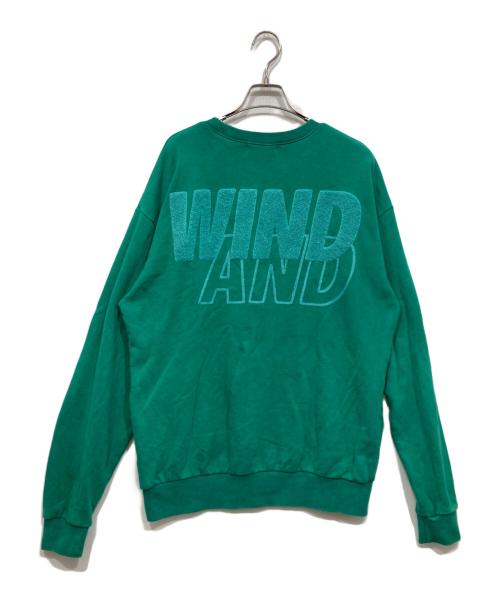 WIND AND SEA（ウィンダンシー）WIND AND SEA (ウィンダンシー) ロゴスウェット グリーン サイズ:ｌの古着・服飾アイテム