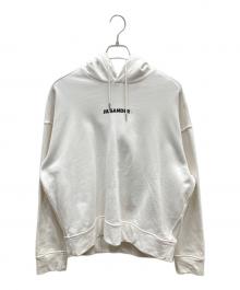 JIL SANDER+（ジルサンダープラス）の古着「ロゴプリントパーカー」｜ホワイト