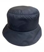 PRADAプラダ）の古着「リナイロン刺繍バケットハット」｜ブラック