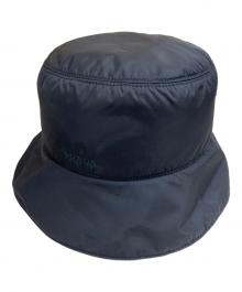 PRADA（プラダ）の古着「リナイロン刺繍バケットハット」｜ブラック