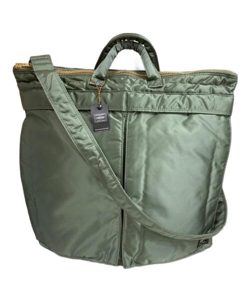 PORTER（ポーター）PORTER (ポーター) TANKER 2WAY HELMETBAG ヘルメットバッグ グリーンの古着・服飾アイテム