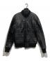 DANIELE ALESSANDRINI（ダニエレアレッサンドリーニ）の古着「レザージャケット」｜ブラック