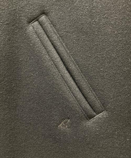 MADISON BLUE（マディソンブルー）MADISON BLUE (マディソンブルー) Ron Herman (ロンハーマン) 別注 レザー切替ウールスタジャン ブラック サイズ:03の古着・服飾アイテム