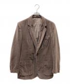 Maison Margiela 10メゾンマルジェラ 10）の古着「ここのえタグ ベロアテーラードジャケット」｜ブラウン