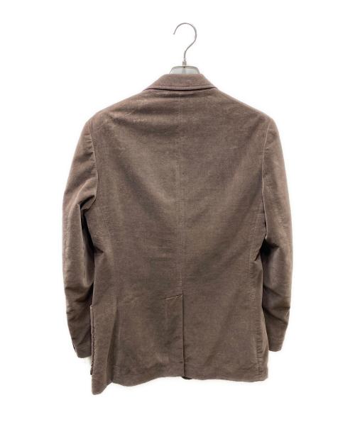 Maison Margiela 10（メゾンマルジェラ 10）Maison Margiela 10 (メゾンマルジェラ 10) ここのえタグ ベロアテーラードジャケット ブラウン サイズ:46の古着・服飾アイテム