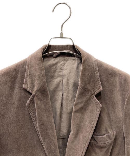 Maison Margiela 10（メゾンマルジェラ 10）Maison Margiela 10 (メゾンマルジェラ 10) ここのえタグ ベロアテーラードジャケット ブラウン サイズ:46の古着・服飾アイテム