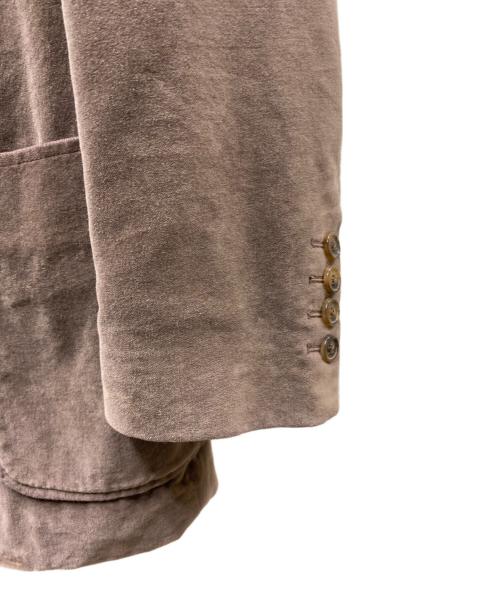 Maison Margiela 10（メゾンマルジェラ 10）Maison Margiela 10 (メゾンマルジェラ 10) ここのえタグ ベロアテーラードジャケット ブラウン サイズ:46の古着・服飾アイテム
