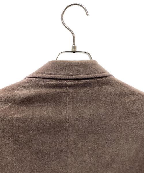 Maison Margiela 10（メゾンマルジェラ 10）Maison Margiela 10 (メゾンマルジェラ 10) ここのえタグ ベロアテーラードジャケット ブラウン サイズ:46の古着・服飾アイテム