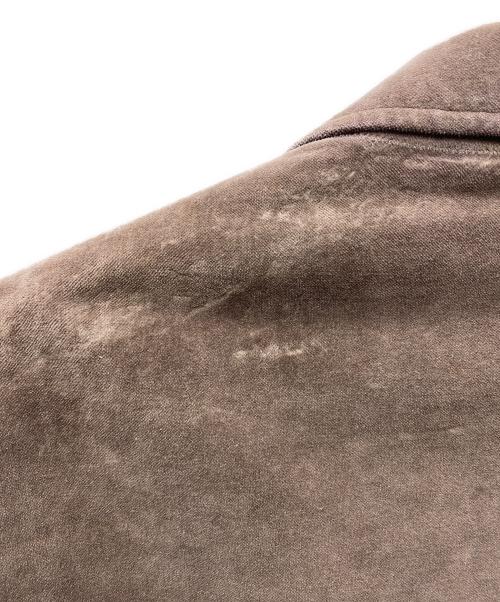 Maison Margiela 10（メゾンマルジェラ 10）Maison Margiela 10 (メゾンマルジェラ 10) ここのえタグ ベロアテーラードジャケット ブラウン サイズ:46の古着・服飾アイテム