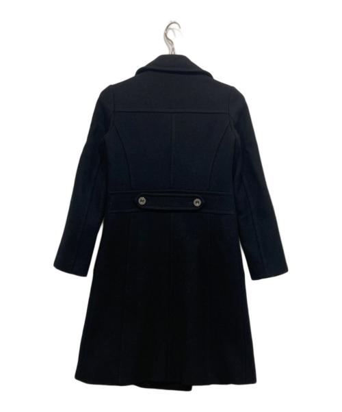 BURBERRY BLUE LABEL（バーバリー ブルー レーベル）BURBERRY BLUE LABEL (バーバリー ブルー レーベル) ダブルウールロングコート ブラック サイズ:36の古着・服飾アイテム