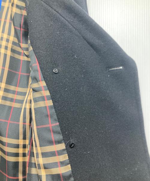 BURBERRY BLUE LABEL（バーバリー ブルー レーベル）BURBERRY BLUE LABEL (バーバリー ブルー レーベル) ダブルウールロングコート ブラック サイズ:36の古着・服飾アイテム