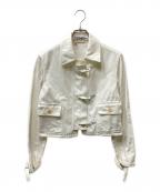 Salvatore Ferragamoサルヴァトーレ フェラガモ）の古着「ファイヤーマンバックル クロップドジャケット」