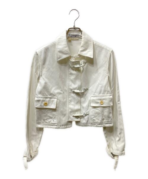 Salvatore Ferragamo（サルヴァトーレ フェラガモ）Salvatore Ferragamo (サルヴァトーレ フェラガモ) ファイヤーマンバックル クロップドジャケット サイズ:SIZE 40の古着・服飾アイテム