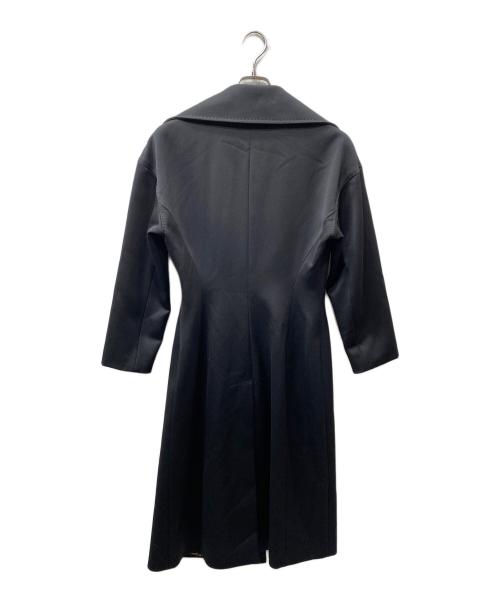 DOLCE & GABBANA（ドルチェ＆ガッバーナ）DOLCE & GABBANA (ドルチェ＆ガッバーナ) カシミヤ ウール 裏地レオパード ダブルロングコート ブラック×ブラウン サイズ:SIZE 40の古着・服飾アイテム