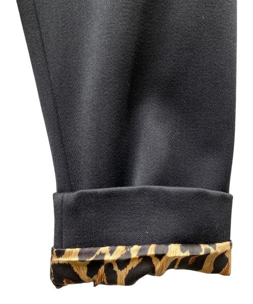 DOLCE & GABBANA（ドルチェ＆ガッバーナ）DOLCE & GABBANA (ドルチェ＆ガッバーナ) カシミヤ ウール 裏地レオパード ダブルロングコート ブラック×ブラウン サイズ:SIZE 40の古着・服飾アイテム