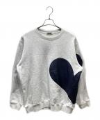 NKNITンニット）の古着「pattern pullover sweat ハートデザインスウェット」｜グレー