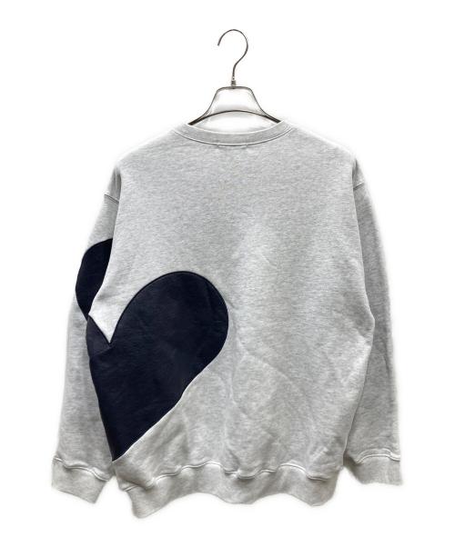 NKNIT（ンニット）NKNIT (ンニット) pattern pullover sweat ハートデザインスウェット グレー サイズ:SIZE Freeの古着・服飾アイテム