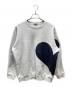 NKNIT（ンニット）の古着「pattern pullover sweat ハートデザインスウェット」｜グレー