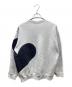 NKNIT (ンニット) pattern pullover sweat ハートデザインスウェット グレー サイズ:SIZE Free：13000円