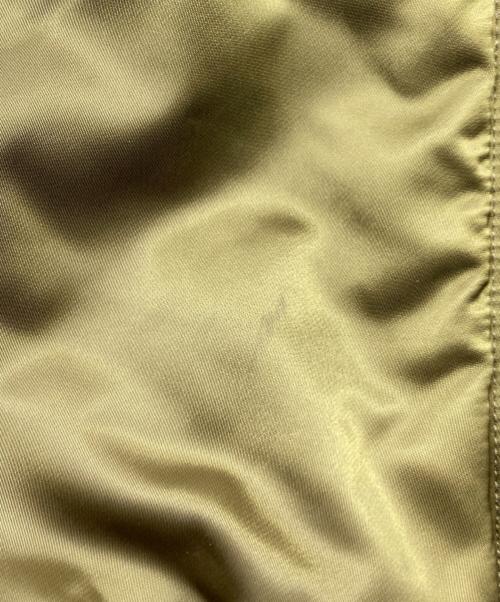 HARE（ハレ）HARE (ハレ) サイド ジップ レイヤード MA-1 オリーブ×オレンジ サイズ:FREEの古着・服飾アイテム