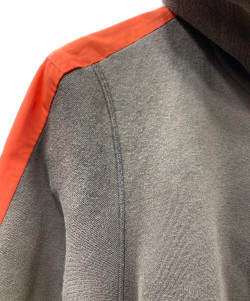 sacai（サカイ）sacai (サカイ) Sponge Sweat x Nylon Twill Hoodie フーデッドジャケット カーキ×オレンジ サイズ:SIZE 2の古着・服飾アイテム
