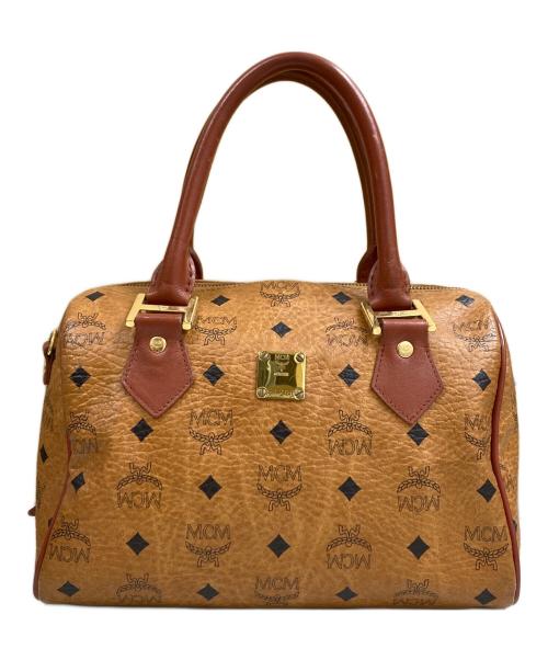 MCM（エムシーエム）MCM (エムシーエム) ミニボストンバッグ ブラウンの古着・服飾アイテム