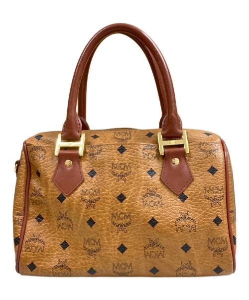 MCM（エムシーエム）MCM (エムシーエム) ミニボストンバッグ ブラウンの古着・服飾アイテム