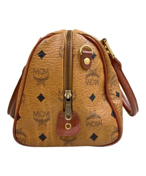MCM（エムシーエム）MCM (エムシーエム) ミニボストンバッグ ブラウンの古着・服飾アイテム