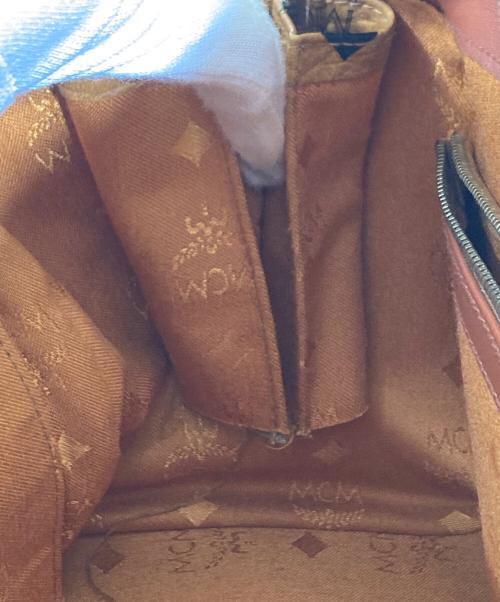 MCM（エムシーエム）MCM (エムシーエム) ミニボストンバッグ ブラウンの古着・服飾アイテム