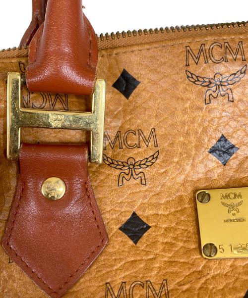 MCM（エムシーエム）MCM (エムシーエム) ミニボストンバッグ ブラウンの古着・服飾アイテム