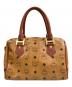 MCM (エムシーエム) ミニボストンバッグ ブラウン：10000円