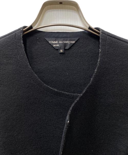 COMME des GARCONS NOIR（コムデギャルソン ノワール）COMME des GARCONS NOIR (コムデギャルソン ノワール) プルオーバーサイドジップ デザイン ウールベスト ブラック サイズ:SIZE Mの古着・服飾アイテム